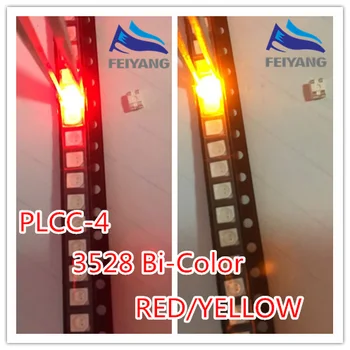 3528 Raudonas ir Geltonas Bicolor smd 3528 led šviesos diodų 1210 paviršinio montavimo chip led šviesos diodų, CE&Rohs 200PCS