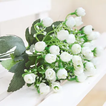 36 Vadovai Bijūnas Hydrangeas Šilko Rožė Gėlių Artificiales Puokštės Gėlės, Balta Vestuvių Dekoras