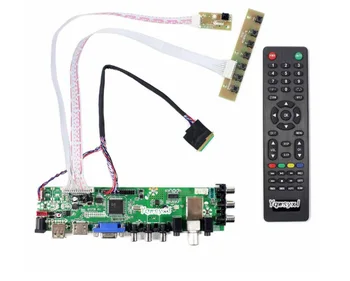 3663 Skaitmeninio Signalo DVB-C, DVB-T2, DVB-T rinkinys BT140XW02 HT140WXB HSD140PHW1 LCD TV Valdiklio Tvarkyklę Valdybos LUA63A82