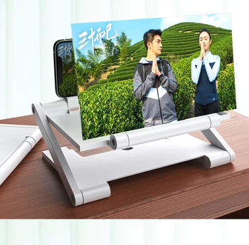 3D Ekranas Stiprintuvo Mobiliojo Telefono Ekrane Vaizdo Didintuvas Už Mobilųjį Telefoną Išmanųjį telefoną Išsiplėtusios Ekranas Telefono Stovas Laikiklis