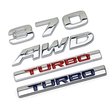 3D Metalų, Automobilių Reikmenys Galiniai Kamieno Kūrybos Lipdukas Emblema Honda Avancier 370 Turbo AWD Logotipas Anti-scratch Decal Apdaila