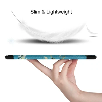 3in1 Ultra Plonas Prabanga Folio Stand Lengvas Odos Padengti +Minkšta Plėvelė +Stylus, Skirtas Samsung Galaxy Tab 10.1 2019 T510 T515