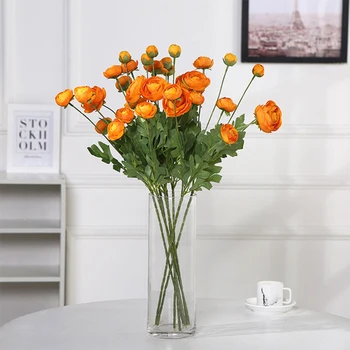 3PCS modeliavimas gėlių paprasta puokštė šviežių gyvenamojo kambario, valgomojo stalas, kambarių apdaila netikrą gėlių, gėlių kompozicijų namuose