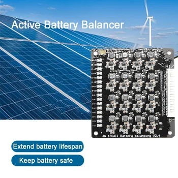 3S-17 Li-Ion Lipo Lifepo4 LVP Baterija Aktyvus Ekvalaizeris Balancer BMS 1.2 Pusiausvyrą Energijos Perdavimo Valdyba