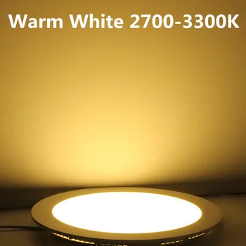 3W 4W 6W 9W 12W 15W 25W pritemdomi LED tinklelis downlight apvalus LED panel lubų painel šviesos lempa 4000 K vonios šviestuvas