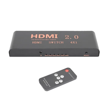 4 in 1 Out 2.0 Switcher 4K60HZ HD Switcher Paramą 