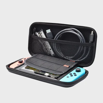 4 in 1 Rinkinys Priedai NintendoSwitch Nešiojamų Saugojimo Krepšys Atveju Kristalų Shell Grūdintas Stiklų Plėvelė, USB Duomenų Kabelis