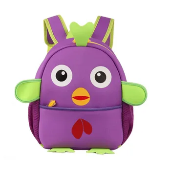 4 spalvų žavinga jauniklį dizaino neopreno kuprinės mokyklos darželio vaikų krepšys kūdikio mergina ant nugaros