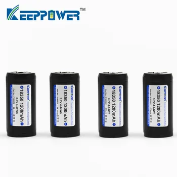 4 vnt KeepPower 1200mAh 18350 baterija P1835C2 saugomų baterijos, li-ion įkraunama baterija lašas laivybos