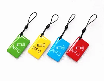 (4 vnt./lot), NFC Tags NDEF Ntag213 (ntag203) 13.56 MHz RDA Smart Card Key ženklas, Etiketės, VISI NFC 