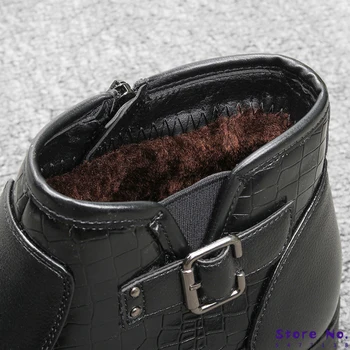 40-46 žieminiai batai Patogus, neslidus 2020 šiltas žiemos vyrų batai #DM5281C1