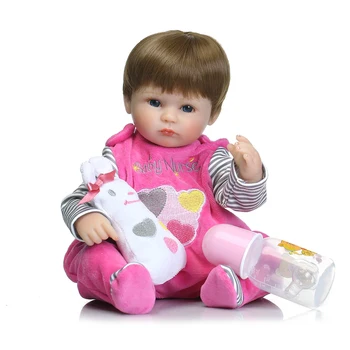 42cm Minkštas Silikoninis Realistinis Reborn Baby Doll Tikroviška Boneca Atgimsta Mergina Naujagimių Kūno Audiniai Žaislas Vaikams Gimtadienio Dovana
