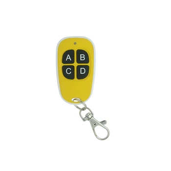433Mhz Belaidžio Nuotolinio Valdymo Imtuvas Namų ABCD 4 Mygtukai Keychain Modulis RF Siųstuvas Elektros Klonavimo Vartai, Garažo vartai