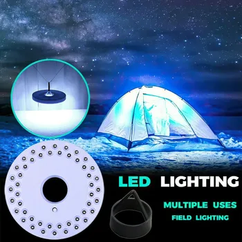 48 LED Lauko Kempingas Fakelas Kabinti Naktį Šviesos Skėtis Palapinė Lempos Žygiai Žvejybos Laipiojimo Šviečiamojo Diskas Kabo Šviesa