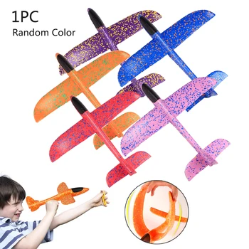 48cm Hand Mesti Lėktuvas Putų Sklandytuvas Plokštumos Inercijos Orlaivių Žaislas Vertus Pradėti Mini Lėktuvo Lauko Žaislus Vaikams