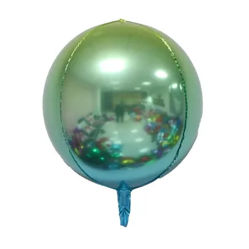 4D balionas serija: 22 colių 4D gradientas aliuminio plėvelę, balionas multi-color vestuvių dekoravimas gimtadienio apdaila