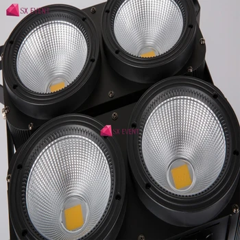 4pcs/daug 4x100w LED Blinder Šviesos Kalėdų KTV Muzikos Grupė Klubas Poveikis Lempos