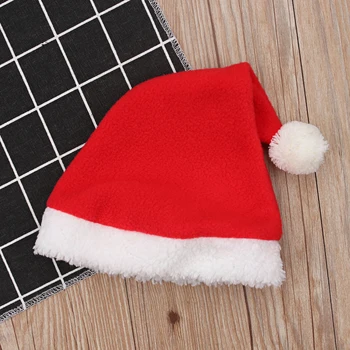 4Pcs Kalėdų Kostiumas Berniuko Drabužių Rinkiniai Baby Girl Santa Claus ilgomis Rankovėmis Viršūnes+Kelnės+Hat+Socking Kostiumai Bamblys vaikiški Drabužiai