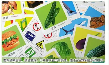 4pcs/set Nauji Kūdikių Ankstyvojo Ugdymo Ikimokyklinio Mokytis Kinų simbolių kortelės su nuotrauka ,Kinijos knyga su pinyin: lietuvių