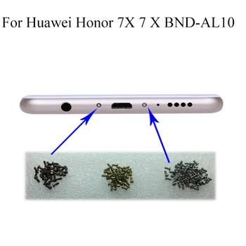 4PCS sidabro Honor7x Apačioje Dokas Varžtai Korpuso Varžtas nagų kursas Skirtas Huawei Honor 7X 7 X BND-AL10 Mobilieji Telefonai