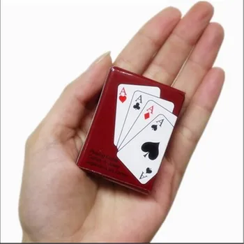 5.3*3.8 Cm Mini Pokerio Mielas Nešiojamų Solitaire Kortų Šeimos Susibūrimo Šalies Stalo Žaidimas