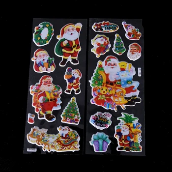 5 Lapai/daug Naujų Atvykimo 3D Linksmų Kalėdų Dekoratyviniai Lipdukai, Lipnios Etiketės Scrapbooking 
