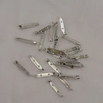 500PCS 3.2 cm joks užraktas paprasto metalo pin nugarą su dviem skylėmis 