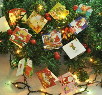 50pcs Kalėdų Norintys Kortelė Pakabukas Kalėdų Medžio Apdaila Pakabukas Palaima Ranka Kortelės Palaima Formos Atvirukas