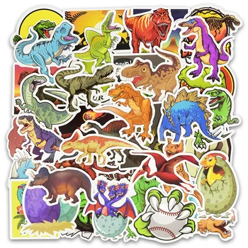 50pcs/Set Gyvūnų Dinozaurų Lipdukai Žaislai Vaikams Vandeniui Lipdukus 