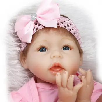 55cm Silikono Reborn Baby Lėlės Bebe Gyvas Realus Boneca Bebe Tikroviška tikra Mergaitė Lėlė fotografijos Atgimsta Gimtadienio, Kalėdų