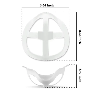 5vnt 3D Masker Beugel Herbruikbare Lūpų Bescherming Stovėti Vidinis Ondersteuning Neus Verhogen Ademen Ruimte Mond Padengti Houder