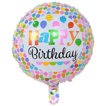5vnt/daug 18inch su gimtadieniu balionai Helio aliuminio balionas gimtadienio dekoracijos vaikams, žaislai prekes