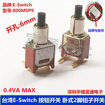 5vnt/daug Taivano E-Switch 4 pėdų mygtuką perjungti 800MSP9 horizontalus lenkimo reset 