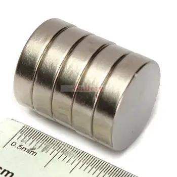 5vnt N50 20 x 5mm, Stiprus Cilindro Turas Magnetai, Retųjų Žemių Neodimio Magnetai