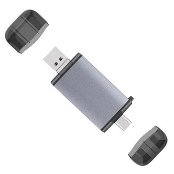6 in 1 Kortelių Skaitytuvas USB 3.0 Micro - C Tipas Sd Micro - Sd Tf Adapteris, 
