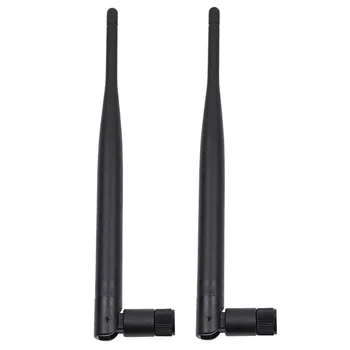 6dBi 2.4 GHz, 5 ghz Dual Band WiFi RP-SMA Antena W/ U. fl IPEX Kabelis Laido N8S5 Rinkiniai Kompiuterio automobilinis universalus versija, wifi antenos