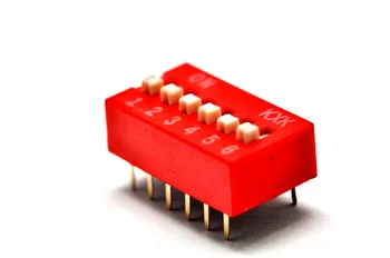 6P DIP jungiklis DIP jungiklis butas šešių pėdų atstumu nuo 2.54 MM raudonos perjungti jungiklį ( 40 )