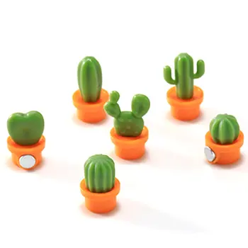 6Pcs Mini Kūrybinės Kaktusas Šaldytuvas Magnetai, Spintelės, Šaldytuvo Magnetų Pranešimas 