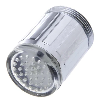 7 Spalvinga Bakstelėkite Antgalis LED Šviesos, Vandens Maišytuvas LED Dušo Maišytuvas Šviesos Kūrybos Lašas Laivybos keisti Spalvas TE Bakstelėkite Maišytuvai