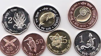 7pcs Andamanų ir Nicobar Salos moneta originalus monetos Ne išplatintas 2011 metų