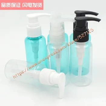 80ml išvalyti/skaidrus PET butelis su 3 spalvų plastiko ilgų nagų siurblys.losjonas/rankų plovimo/Šampūnas/drėkintuvai/veido vandens butelis
