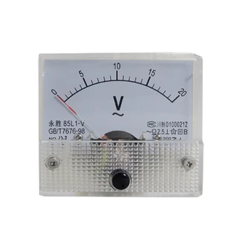 85L1-V AC 0-20V Analoginis Voltmeter Skydelis Skaitiklio Įtampa