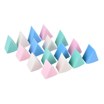 8pcs/daug Trikampio Formos Makiažas Kempine Saldainiai Spalvos Minkštas Magija Veido Valymą Kosmetikos Sluoksniuotos Valymo, Plovimo Veido Makiažas