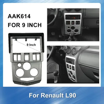 9 colių Automobilinis Radijo Skydelis Brūkšnys Rinkinys įmontuojamasis Rėmas-Renault L90 automobilio stereo imtuvas GPS Navigacijos Plastikinis Rėmas Fasciją