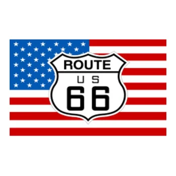90*150cm Istorinių Vakarų JAV Route 66 Šaligatvio Apdaila