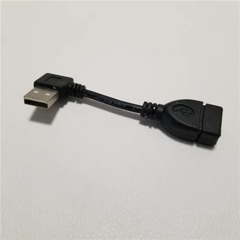 90 Laipsnių Dešinę Kampu USB 2.0 A Male į Moterų Duomenų Kabelis Pratęsimo Vielos 10cm 25cm 40cm