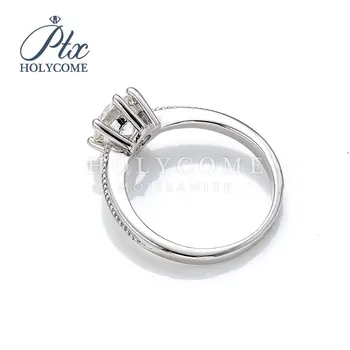 925 Sterlingas sidabro 2020 karšto pardavimo moissanite žiedas bezel parametras apvalios formos papuošalai individualų juvelyrikos wholsale užrašu