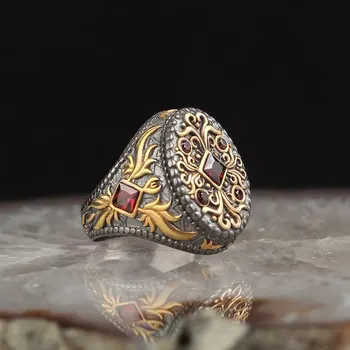925 Sterlingas Sidabro Žiedas Vyrų Žiedai, turkijos Papuošalų Cirkonis Akmuo Vyrų Papuošalai Žiedas Vyrams, Moterims Žiedas Vyrų Papuošalai Pagaminti turkijoje