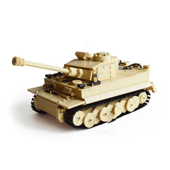 995pcs Karinės King Tiger Tank Blokai įrangos pardavimas, biuro įrangos Armijos Kareivis WW2 Duomenys Ginklas Plytos Vaikų Švietimo Žaislai, Dovanos