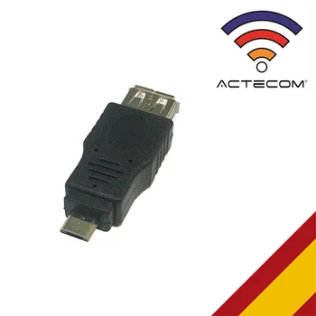 ACTECOM Adaptador Micro USB Mačo OTG USB Hembra Universalus Smartphone, Tablet